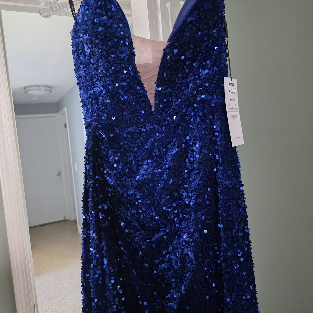 Stunning Blue Sequin Gown